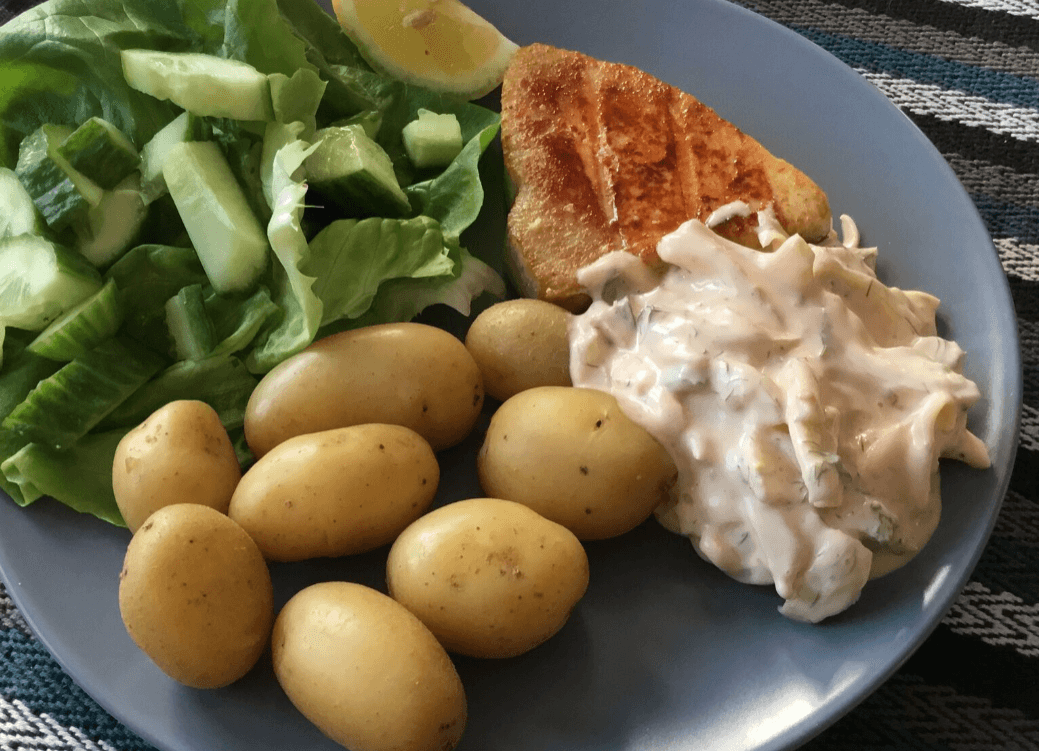 Kryddig tonfisk med chiliremoulad