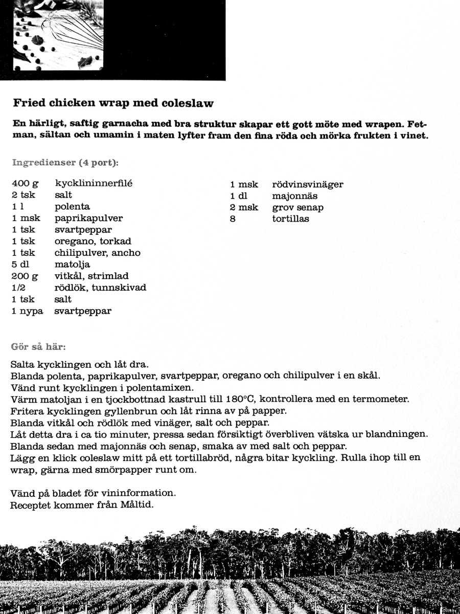 Grillad Kyckling Wrap med Coleslaw